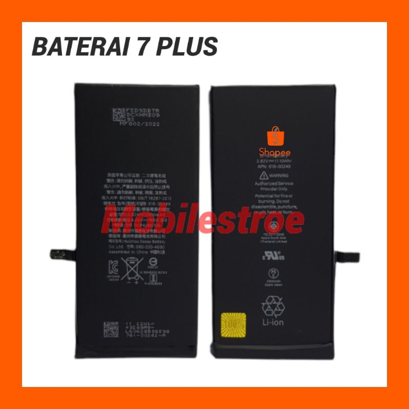 BATERAI IP 7 PLUS 2915 MAH + LEM BATERAI