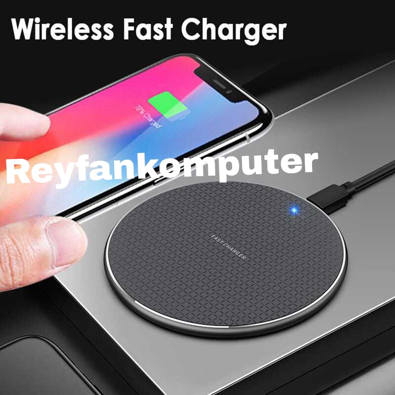 Centechia Wireless Qi Charger for Android / iOS - Hitam CHARGER WIRELESS / Wireless Charger Fantasy Qi Wireless HP Smartphone IOS / Android