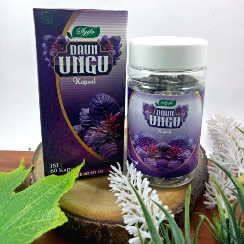 0bat Wasir Daun Unggu 60 Kapsul Kempiskan Benjolan di Saluran Pencernaan.