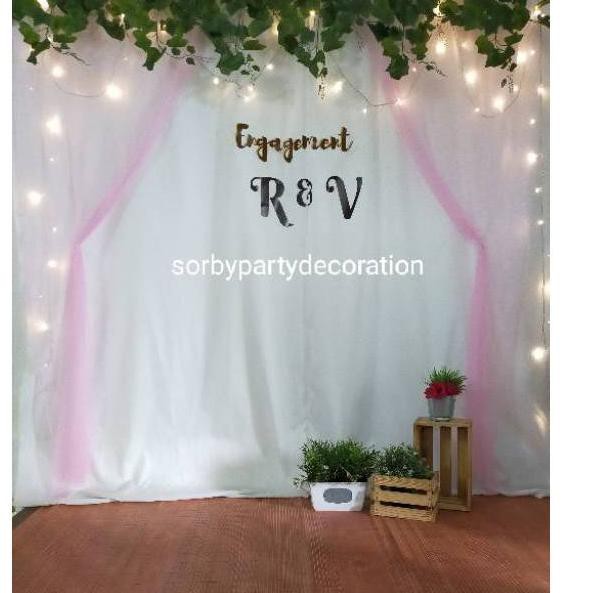 Barang Pilihan Backdrop  background photobooth nikahan 