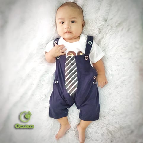 Baju Bayi Laki Laki 0 3 6 Bulan Baju Kodok Bayi Baru Lahir Newborn Lucu Dasi Jumper Ozuka