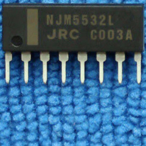 NJM5532L NJM5532LD JRC 5532 IC Low Noise Dual Opamp Amplifier Sip-8