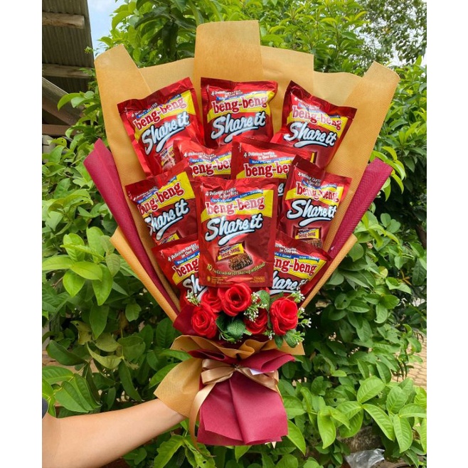 (J) Buket Jumbo Premium Beng Beng Share It/paket/bingkisan Snack Ulang Tahun/Ultah/ Wisuda/Kado/Hadiah Pacar/sahabat/Sidang skripsi/seminar/santunan anak yatim