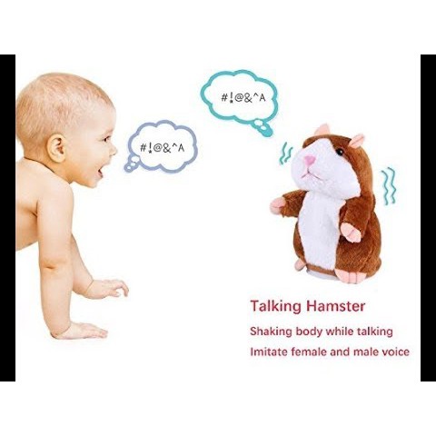 Boneka Hamster bisa bicara rekam meniru suara talking doll Makassar