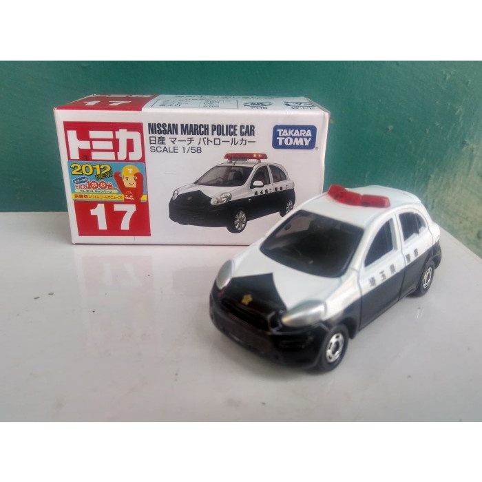 Tomica no 17 Nissan March Police car miniatur diecast mobil takara tomy mainan anak murah