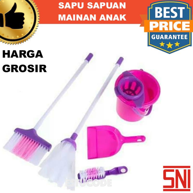 Sapu Sapuan Mainan Anak Perempuan Little Helper Cleaning Set Grosir Murah