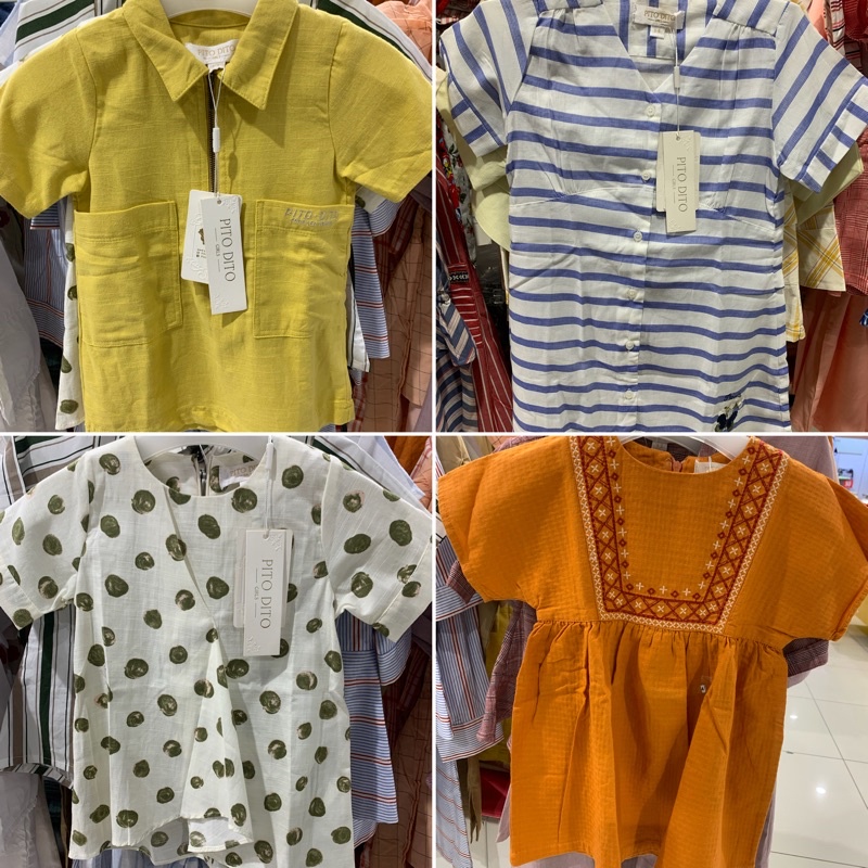 Dress anak perempuan SIZE (1-14) PITO DITO girl