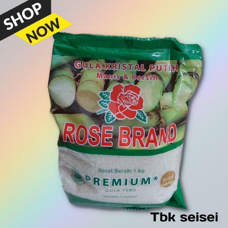 

Gula kristal putih(rose brand)1kg