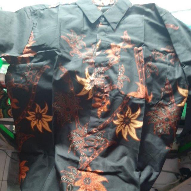 Size M L Xl Xxl Bswart Batik Hrb026 Kenongo Hem Pendek Padi Pekalongan M L Xl Batik Pria Murahl