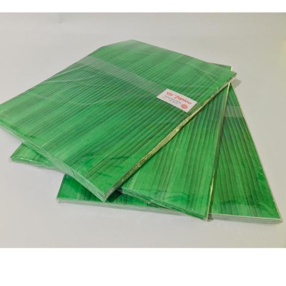 Restock Kertas Pembungkus Makanan Motif Daun Pisang