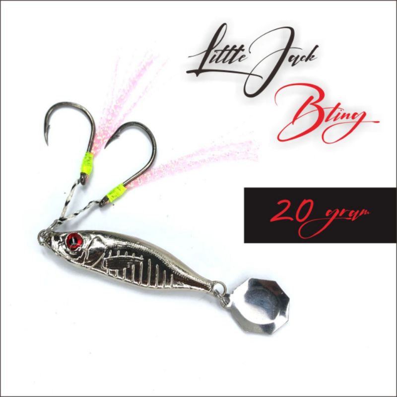 Metal Jig Little Jack Bling 20 Gram + Double Assist