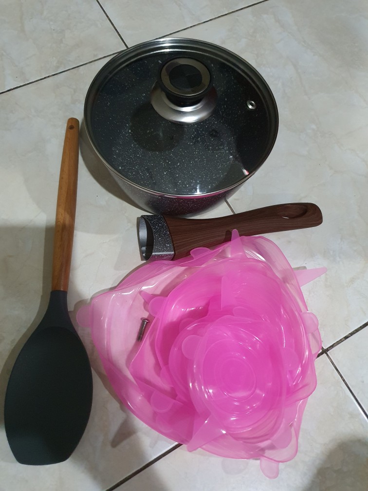 Tutup Silikon Piring Mangkok Buah Botol Dapur Rapat Anti Tumpah Silicone Set 6pcs 6 In 1