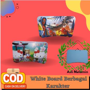 

White Board Anak Berbagai Karakter/White Board Asli Melamin