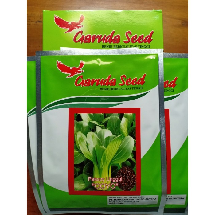 10gr - Benih Bibit Pakcoy Coyo Garuda Seed - Sawi Pokcoy Sendok Hijau