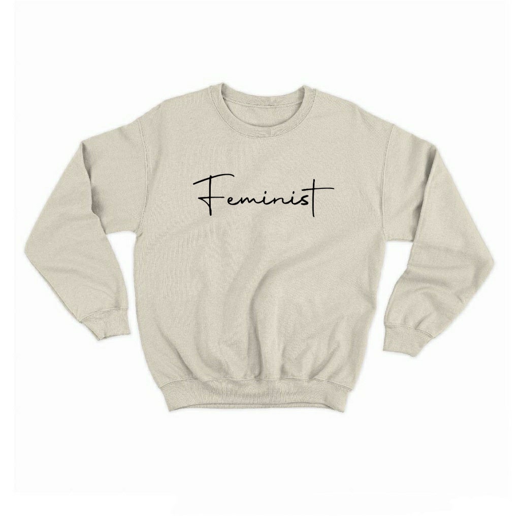 VNI.ID Basic Sweater Polos Feminist Pria & Wanita SIZE M-XXL-BEIGE