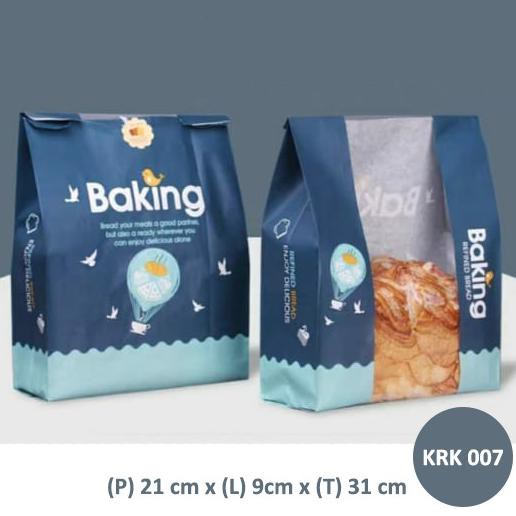 Ready Stock] Packaging Roti Kertas Krk007/ Kemasan Kertas Roti/ Roti Tawar