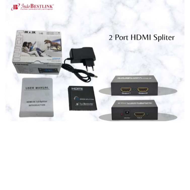 HDMI Spliter 2port / HDMI spliter / HDMI spliter 1 ke 2