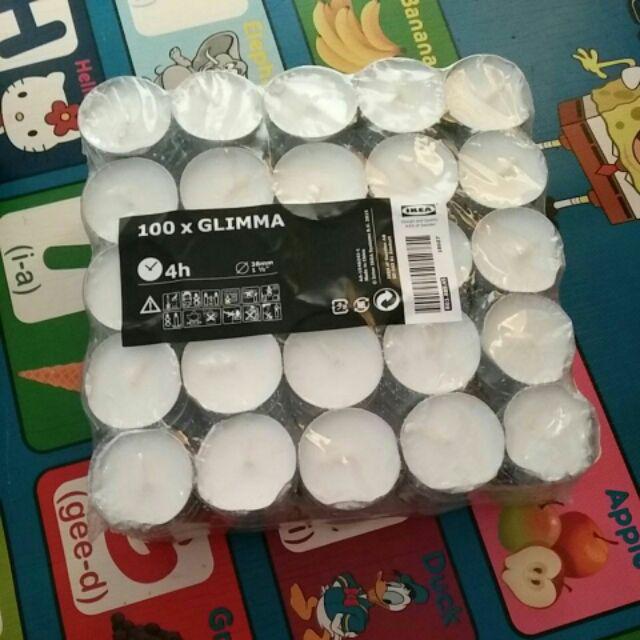 [833] 100 Pcs Lilin Pembakar Minyak Aromaterapi - Harga Per Pack Isi 100 - Tahan 3-4 Jam