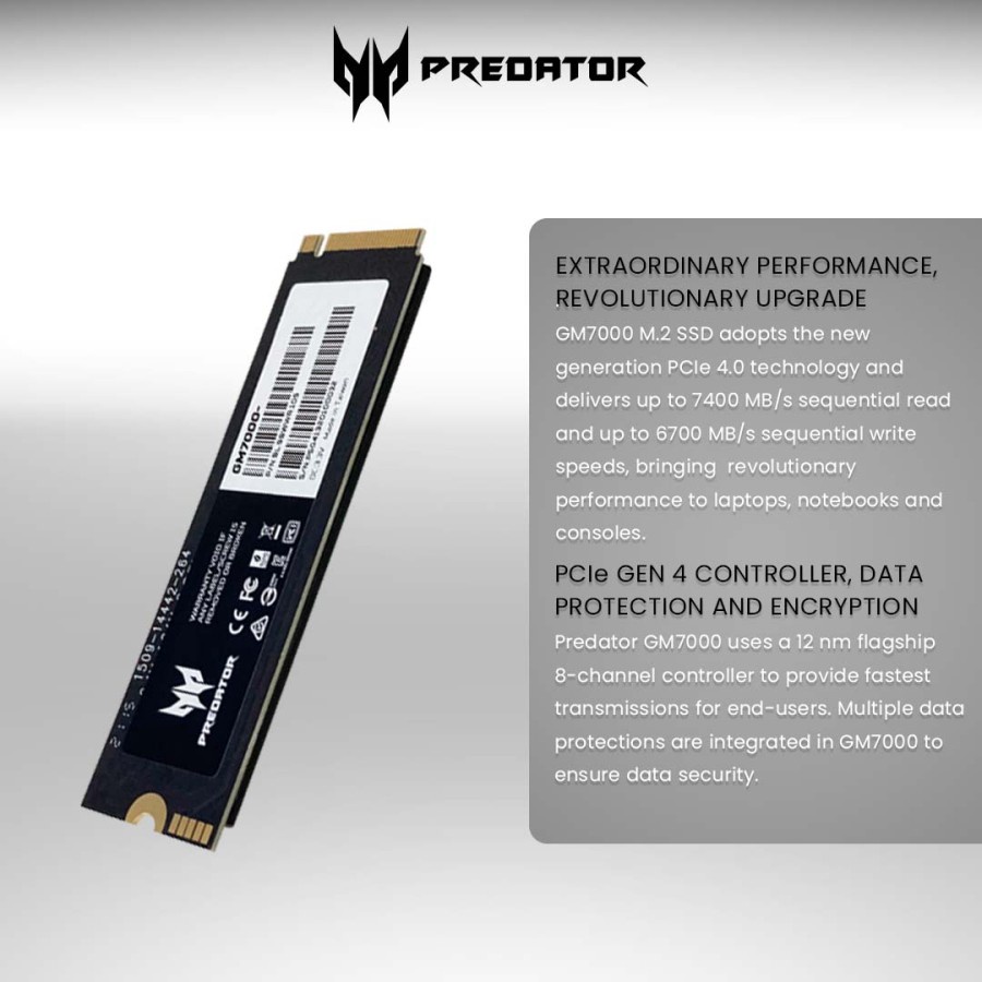 SSD ACER NVME PREDATOR GM7000 1TB RESMI