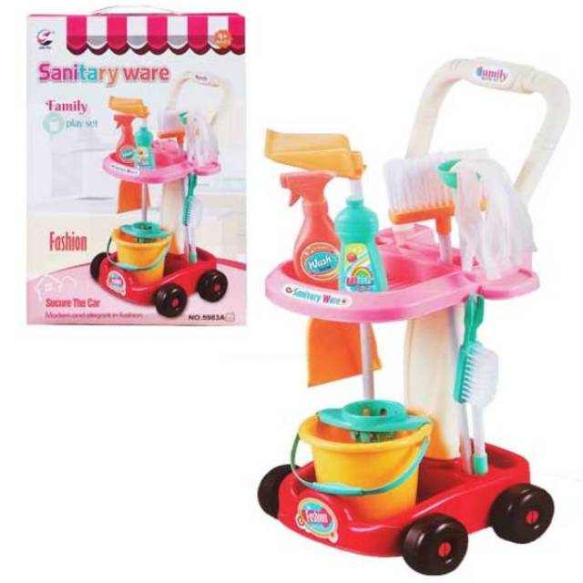 cleaning trolley toy