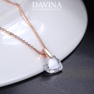 Kalung Fashion DAVINA Elise Necklace Lapis Emas 18K Rose