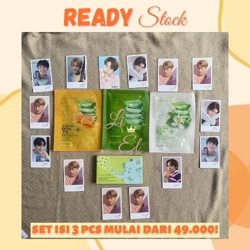 [READY] Bisa nego NCT 127 Polaroid & Photocard Vitapair Series x Nature Republic Mask Sheet Aloe Ver