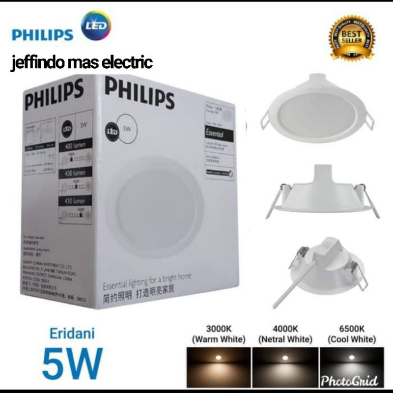 DOWNLIGHT LED PHILIPS ERIDANI 5W 5 WATT 59261