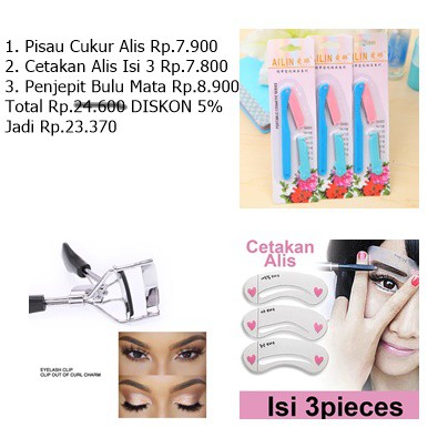 Paket Bundling 6 Isi 3 Produk Alat Kecantikan Wanita