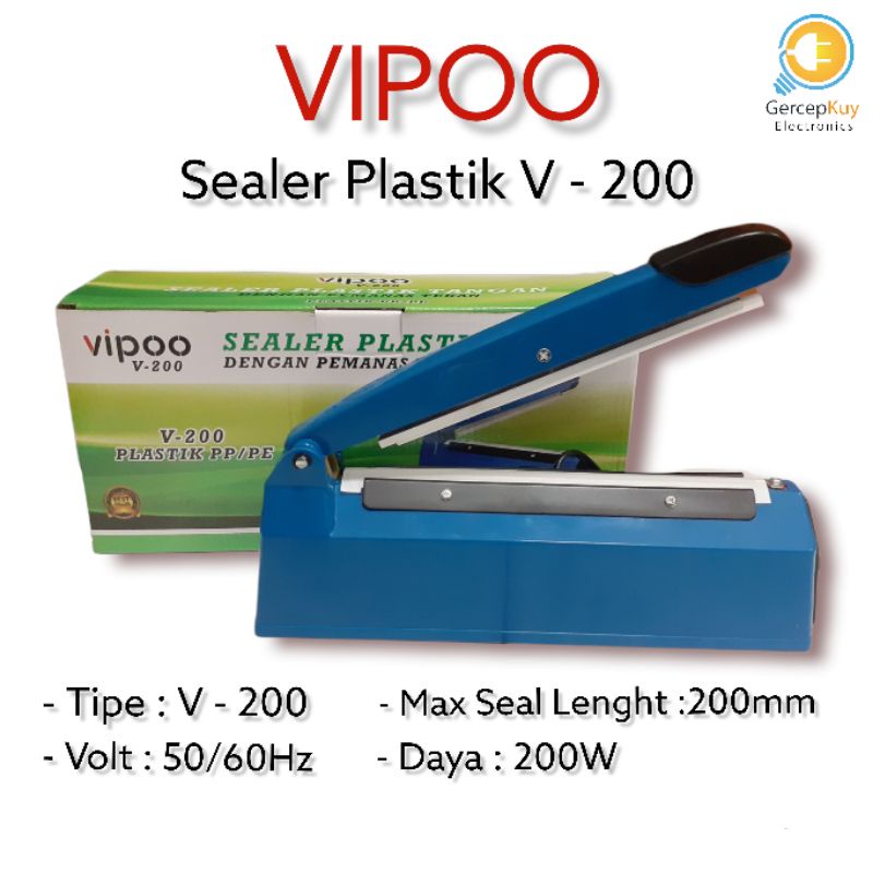 Sealer Plastik / Press Plastik / Impulse Sealer VIPOO - 200