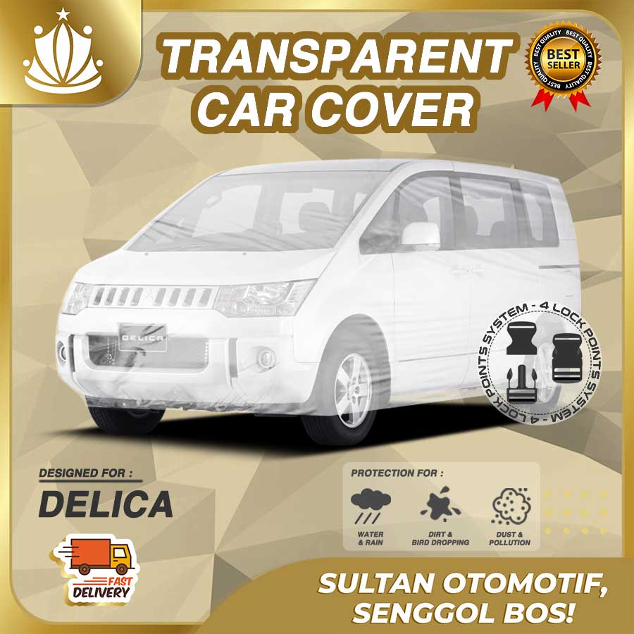 Body Cover Mobil Plastik TEBAL Delica WATERPROOF