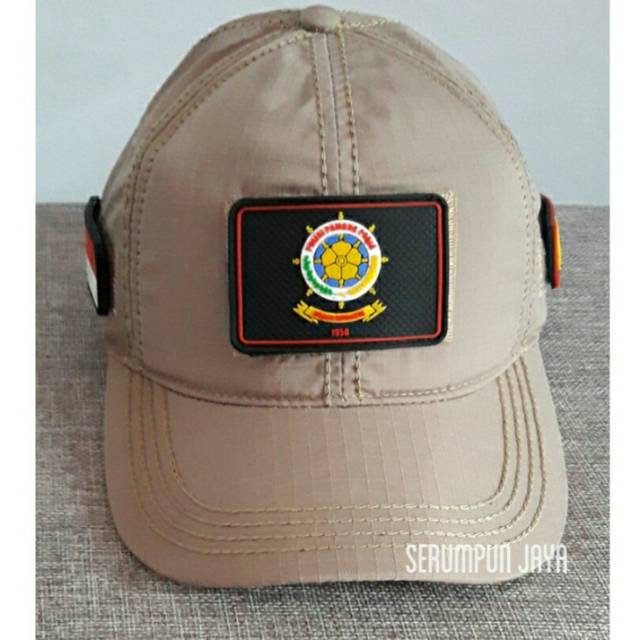 TOPI SATPOL PP - TOPI S A T P O L P P 3 PATCH - TOPI S A T P O L P P VELCRO TAN