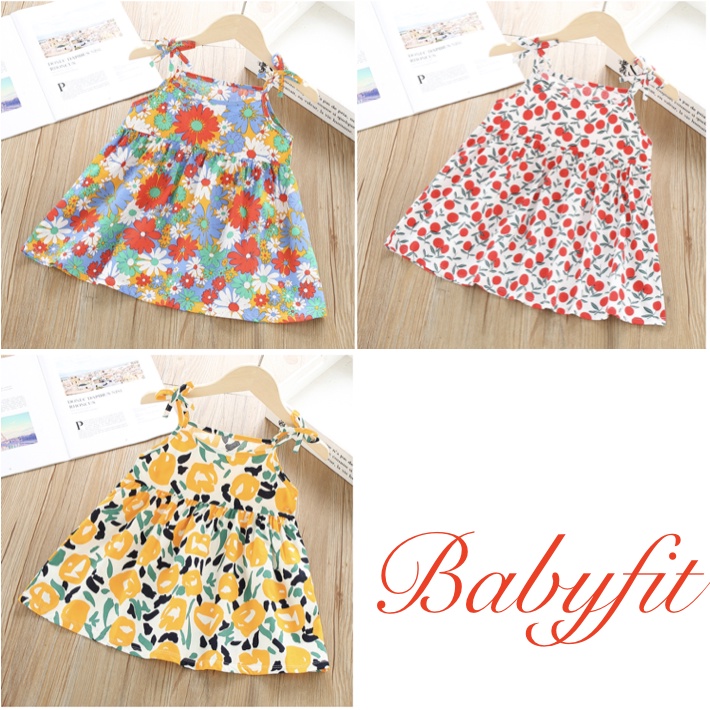 babyfit juicy [2-7thn] dress anak perempuan tanktop gaun mini anak import jx-828r