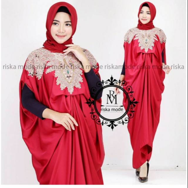 Kaftan kamila original by riska mode/gamis pesta