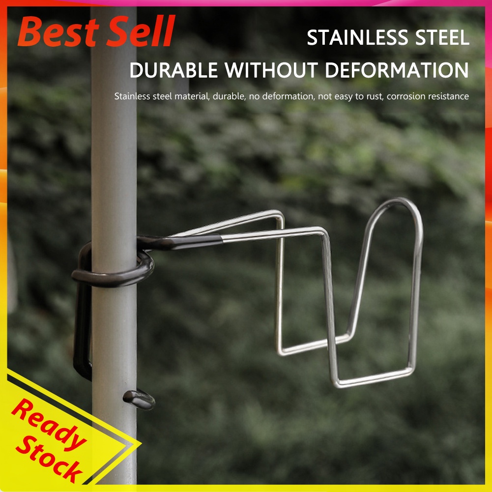 Outdoor Tent Pole Lamp Holder Hook Camping Fishing Hunting Lantern Hanger