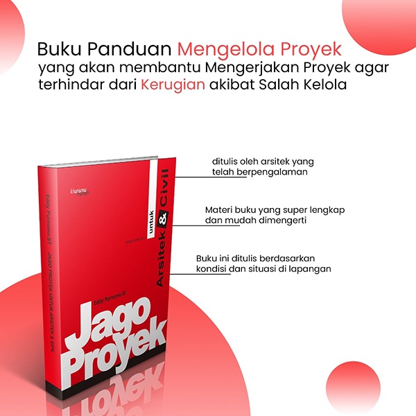 Buku JAGO PROYEK | Buku Arsitektur & Civil | Bonus Menarik