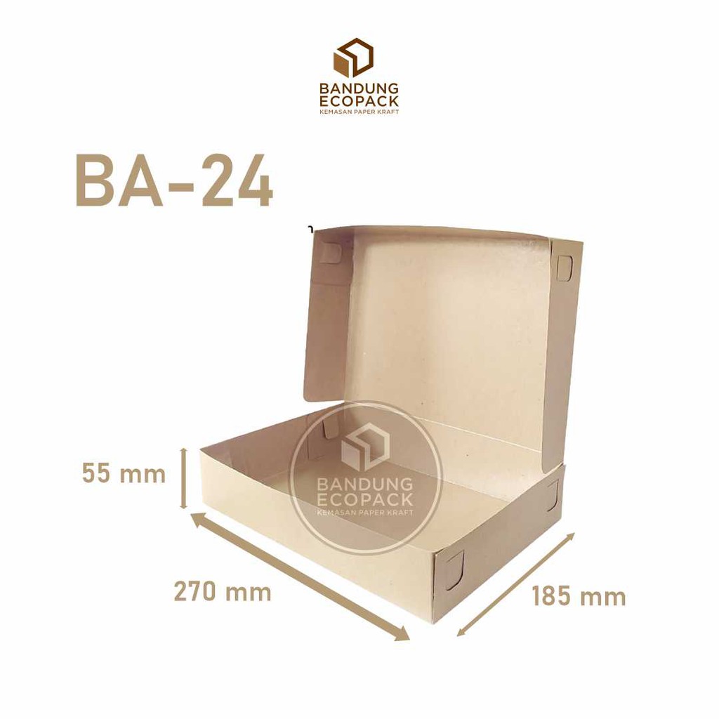 

(FREE DESAIN!!!) Box Nasi/Snack/Donut/Bolu Full Laminasi BA-24