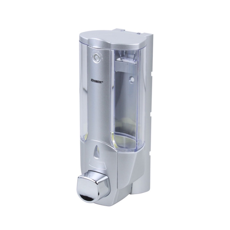 KRISBOW DISPENSER SABUN CAIR / SOAP DISPENSER 380 ML SILVER / TEMPAT SABUN CAIR