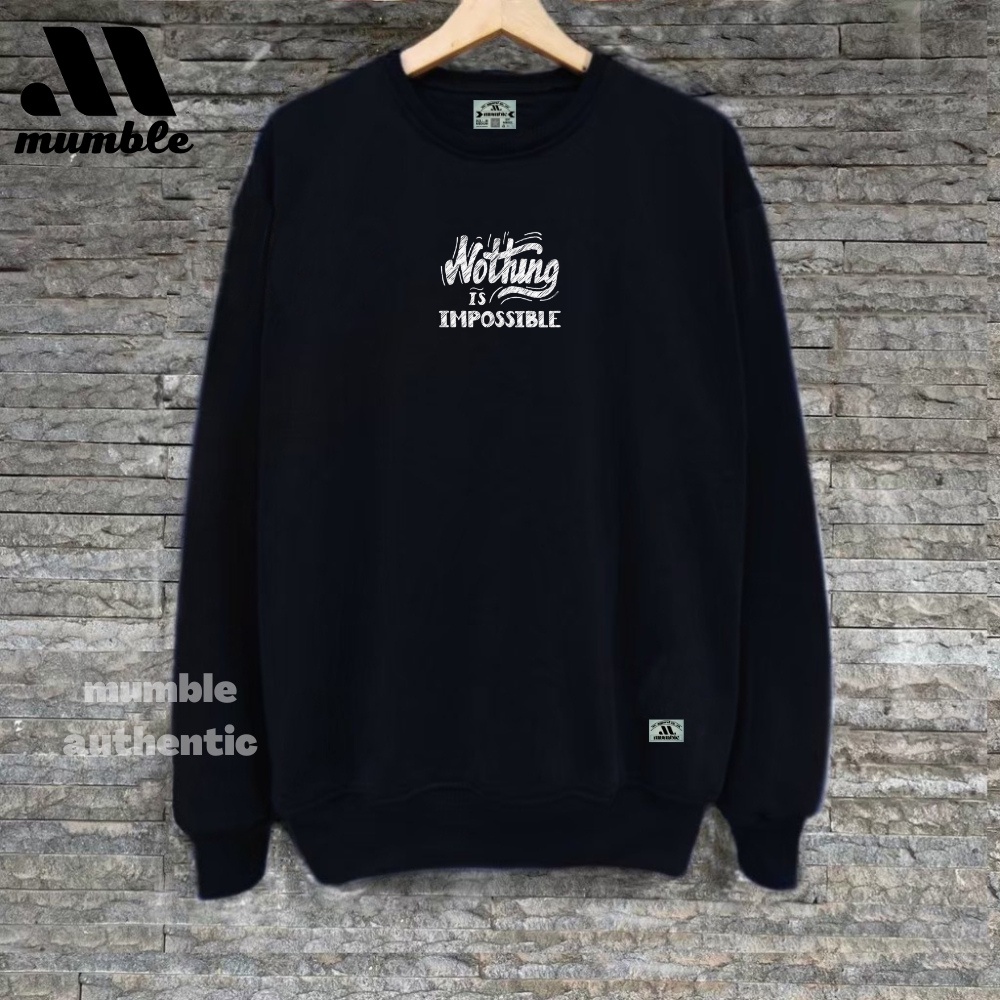 Mumble Sweater Kruneck Premium Distro Terbaru bahan Flecee Tebal Keren Ful Callor Ukuran Oversize sweater Ori Crewneck