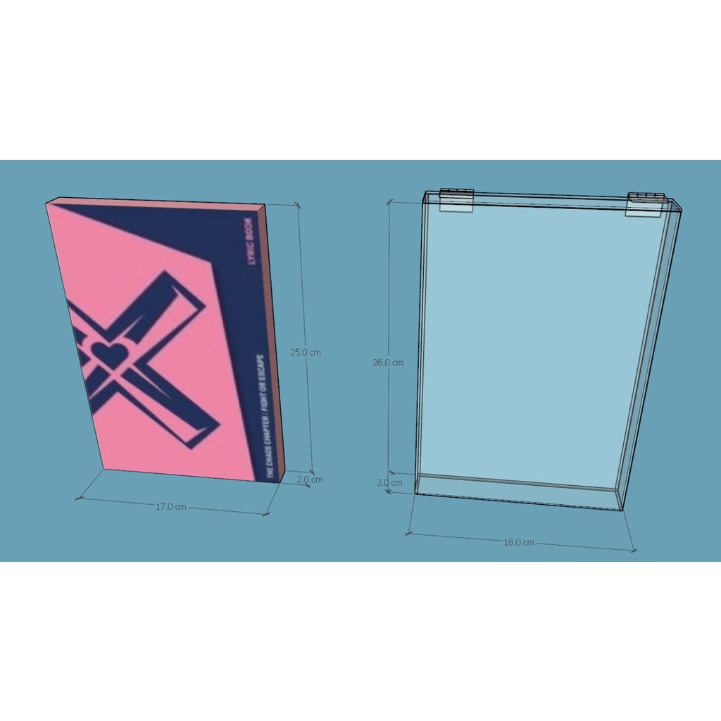 Album TXT Fight Or Escape / Box Album TXT akrilik / Box Akrilik Custom / Box Album TXT / Tempat peny