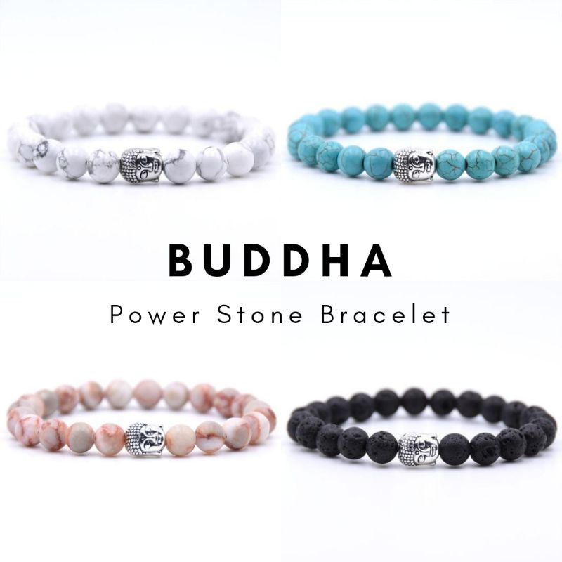 Gelang Batu Asli Buddha Gemstone Bracelet