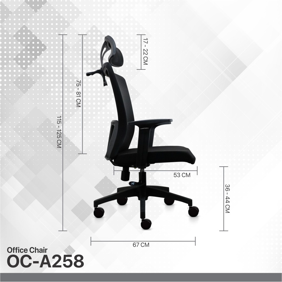 Kursi Kerja Kantor Fantech OCA258 / OCA-258 Premium Office Chair