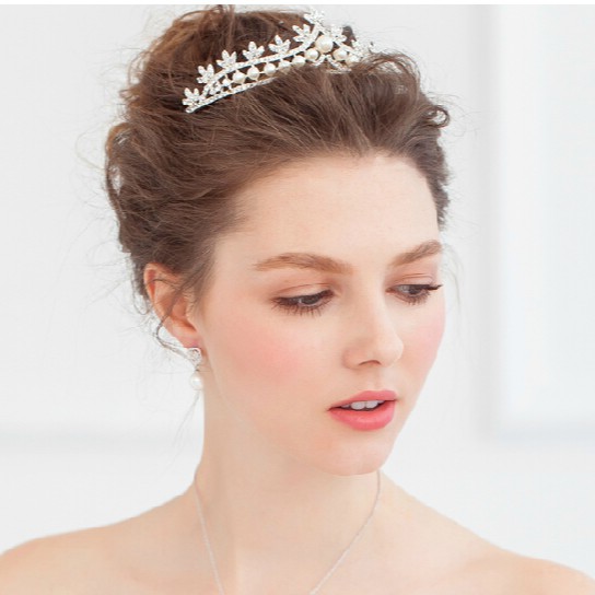 [SIAP KIRIM] HEADPIECE WEDDING MAHKOTA PENGANTIN AKSESORIS RAMBUT TIARA TRP029