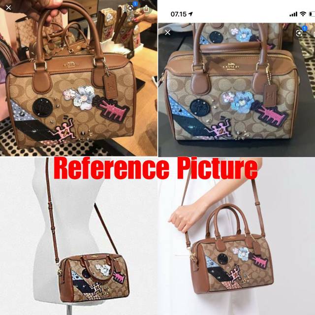 tas selempang wanita Coach Keith Haring Bennet Satchel with Box