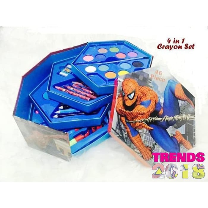 

me252 Crayon set segi 6 enam 46pcs 46 pcs art set warna color Anak