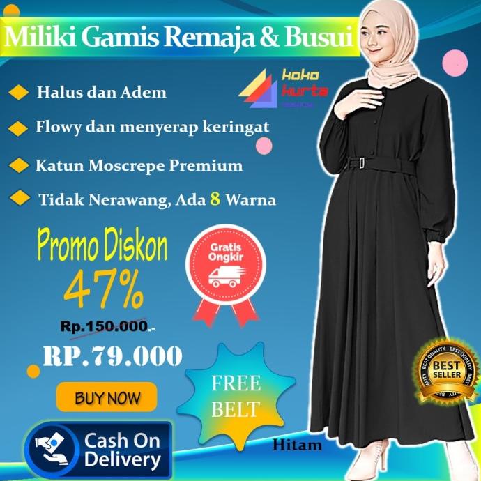 Gamis remaja Pesta Mewah Kekinian Premium Syari Wanita Terbaru 2021
