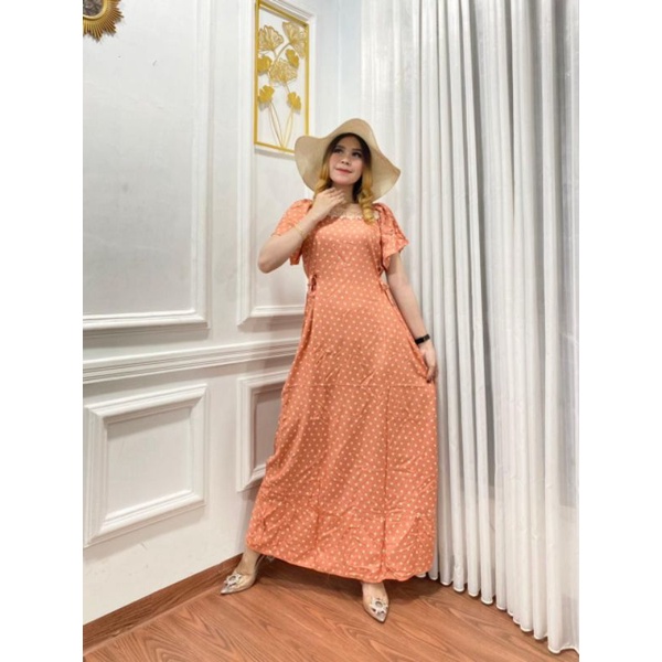 Dress Acni/ Dress Wanita Oversize/Dress Wanita Jumbo/Midi Dress Big Size