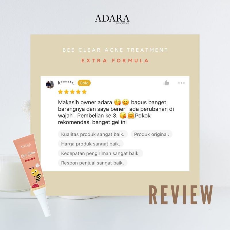 ADARA BEE CLEAR EXTRA FORMULA - OBAT JERAWAT