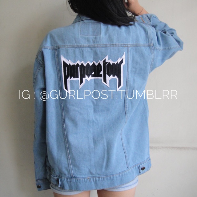 Purpose Tour Oversized Denim Jacket