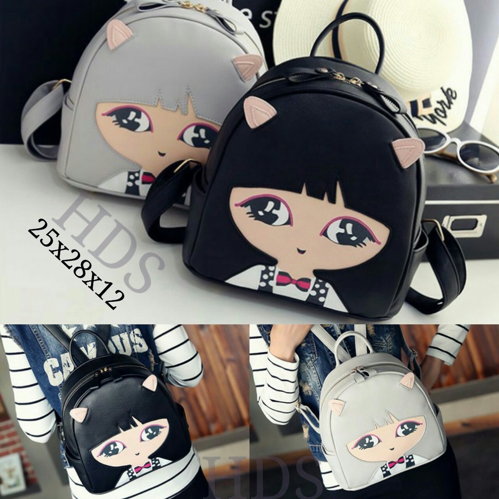 GRATIS ONGKIR    Tas Ransel Backpack Dora Cat Sekolah Hangout    TERBARU