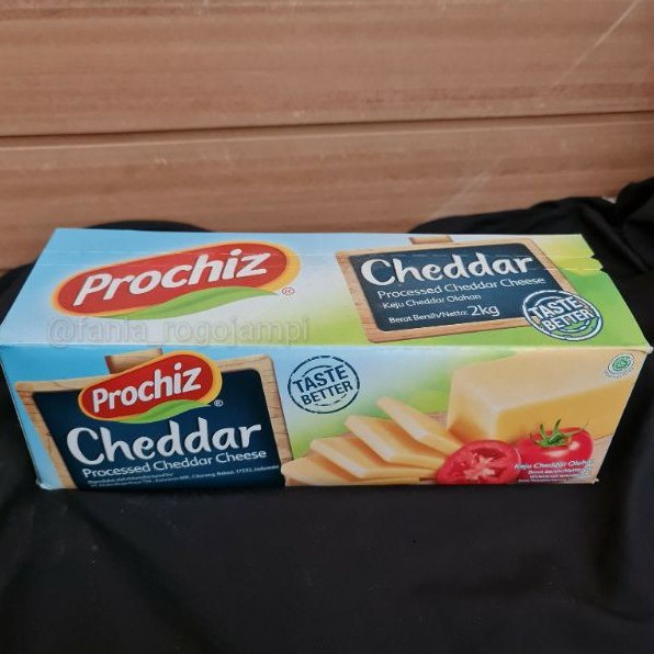 

Keju Prochiz Cheddar Premium (2kg) kemasan pabrik